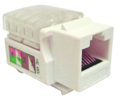 Jack Categoría 6 KEYSTONE Color Blanco (230300) - Brobotix Jack Categoría 6 KEYSTONE Color Blanco (230300) - Brobotix